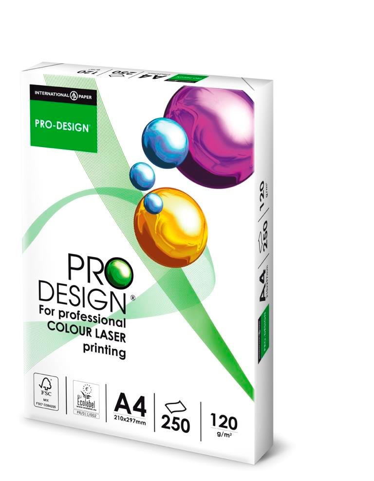 9411360 International Paper PROA4120 ProDesign A4 120 gr papir for fargeprint 210 x 297 mm (250 ark)